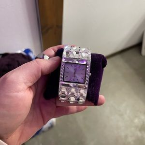 Jimmy Crystal New York bangle watch